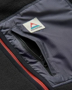 Fleece|Passenger Loch Hooded Recycled Polar Fleece - Black