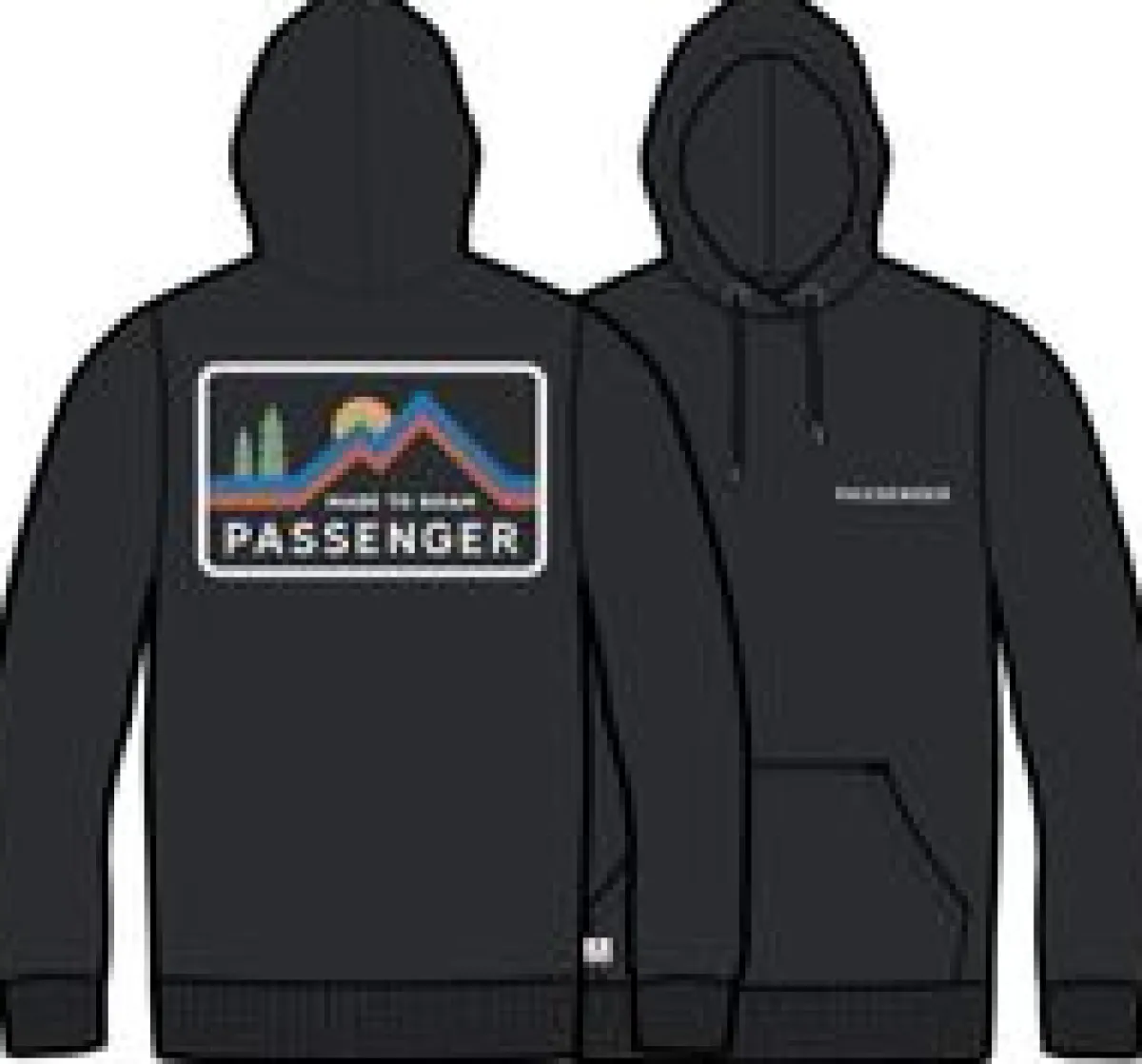 Hoodies & Sweatshirts|Passenger Made To Roam Hoodie - Black