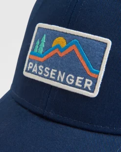Hats & Caps|Caps & Hats|Passenger Made To Roam Mesh Snapback Hat - Rich Navy RichNavy