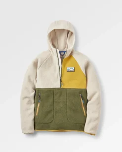 Fleece|Passenger Maine 2.0 1/2 Zip Recycled Sherpa Fleece - Khaki