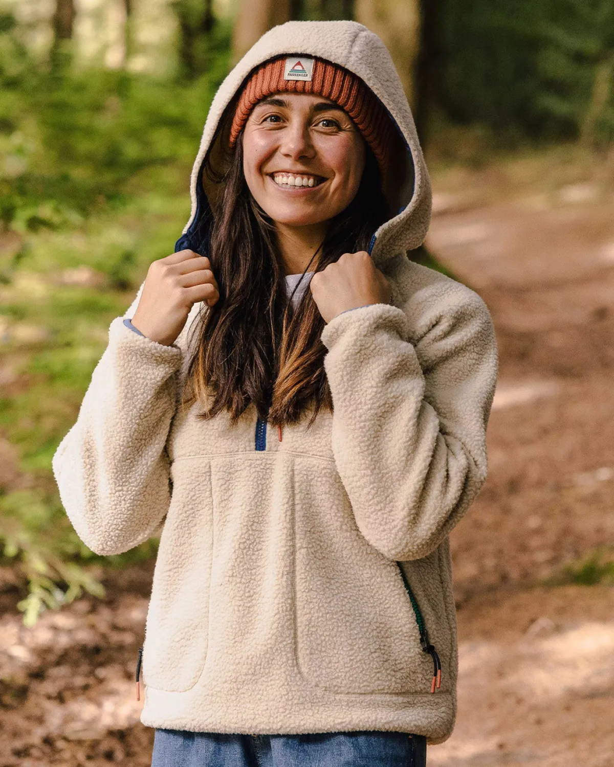 Fleece|Passenger Maine 2.0 Half Zip Recycled Sherpa Fleece - Oatmeal