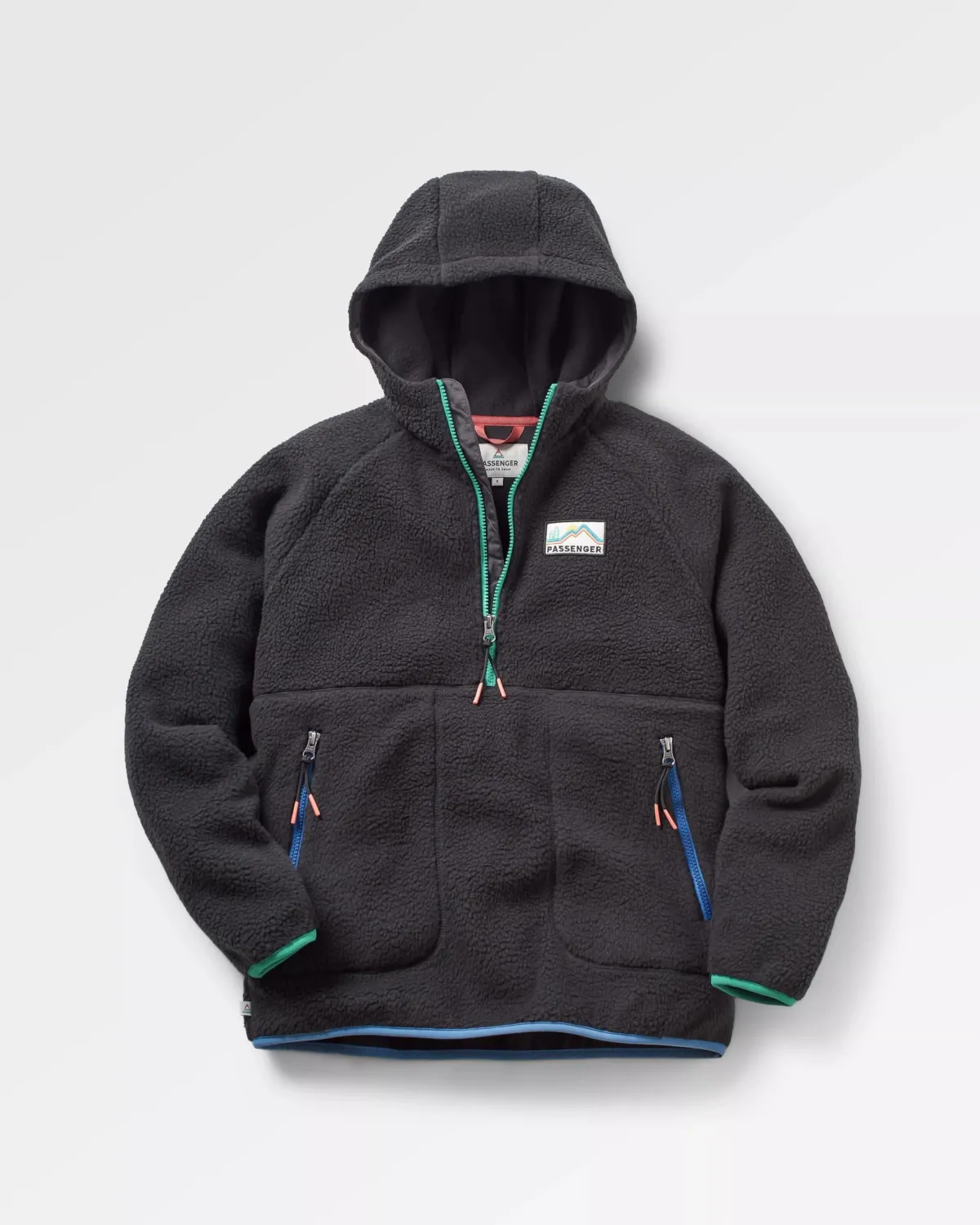Fleece|Passenger Maine 2.0 Half Zip Recycled Sherpa Fleece - Black