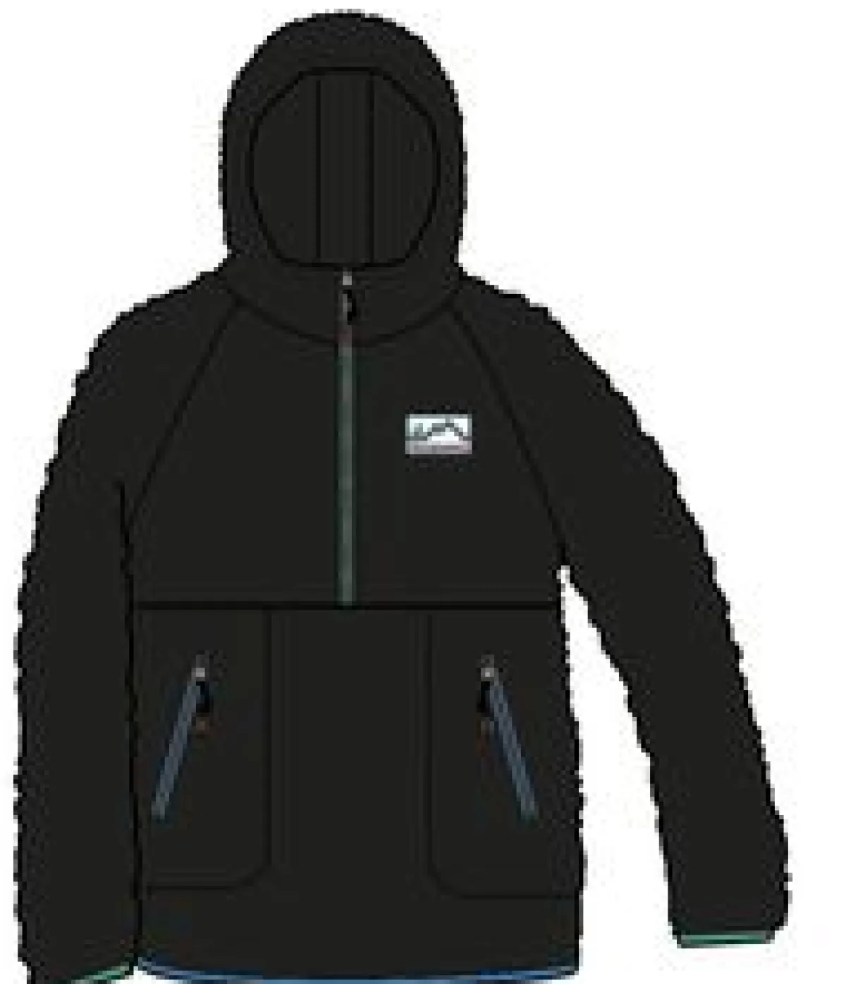 Fleece|Passenger Maine 2.0 Half Zip Recycled Sherpa Fleece - Black