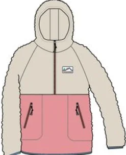 Fleece|Passenger Maine 2.0 Half Zip Recycled Sherpa Fleece - Shell Pink ShellPink