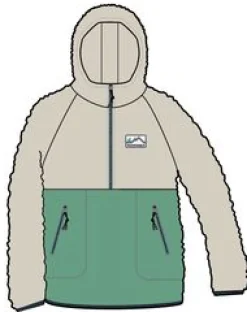 Fleece|Passenger Maine 2.0 Half Zip Recycled Sherpa Fleece - Green Spruce GreenSpruce