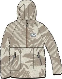 Fleece|Passenger Maine 2.0 Half Zip Recycled Sherpa Fleece - Abstract Mountain Birch AbstractMountainBirch