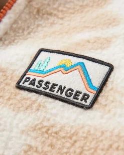 Fleece|Passenger Maine 2.0 Half Zip Recycled Sherpa Fleece - Abstract Mountain Birch AbstractMountainBirch