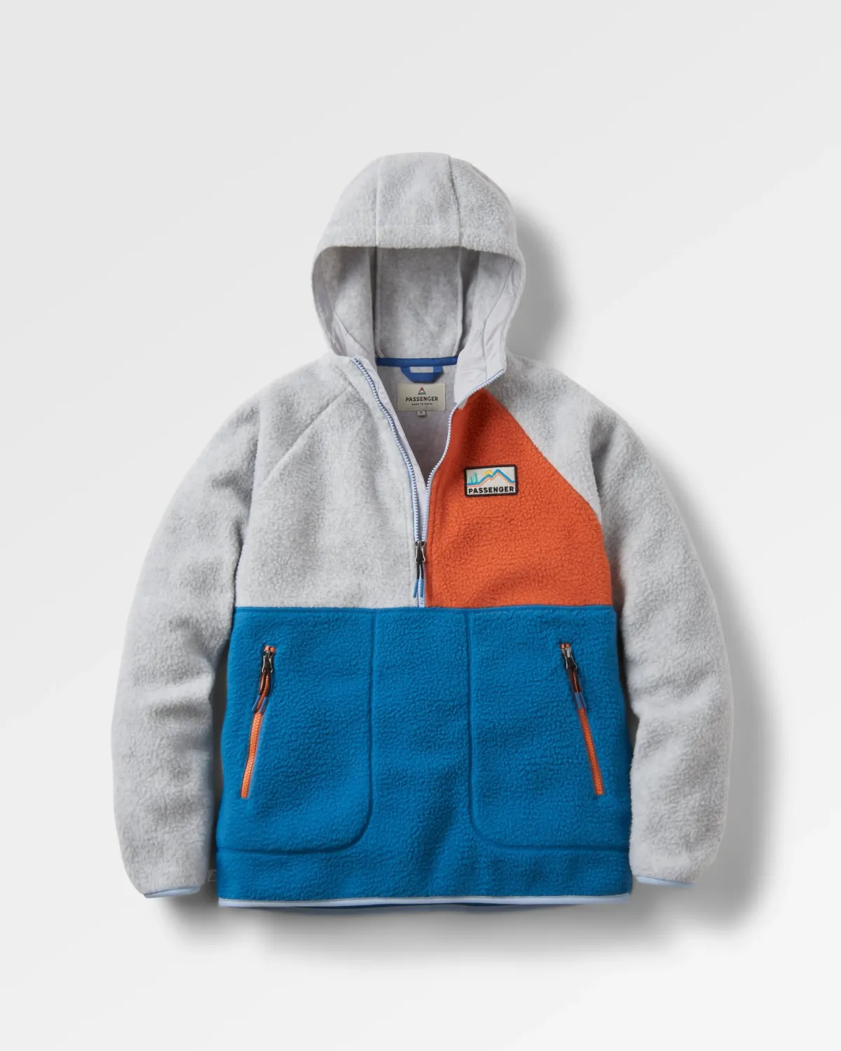 Fleece|Passenger Maine 2.0 Half Zip Recycled Sherpa Fleece - Blue Steel BlueSteel