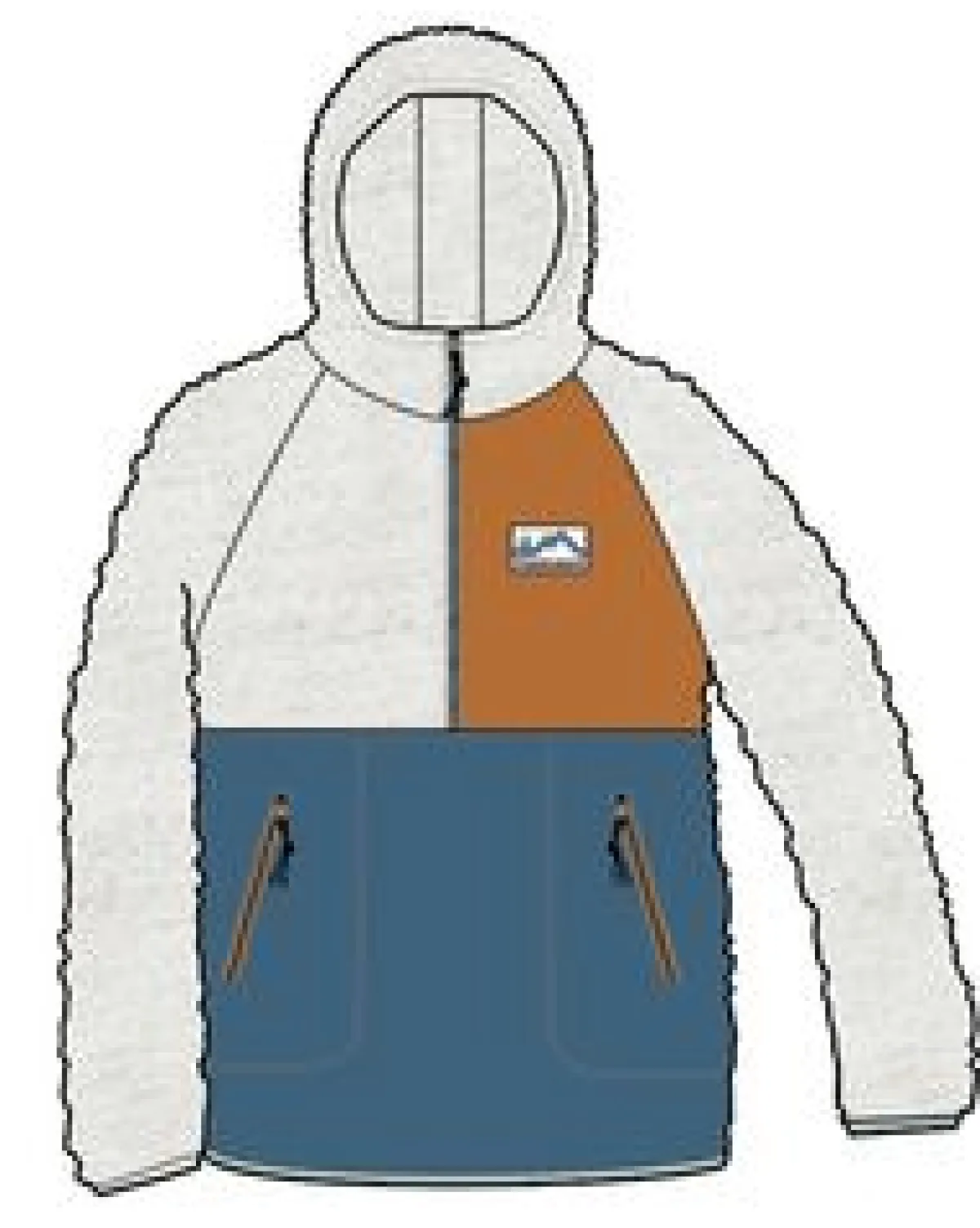 Fleece|Passenger Maine 2.0 Half Zip Recycled Sherpa Fleece - Blue Steel BlueSteel