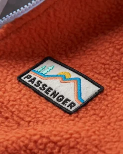 Fleece|Passenger Maine 2.0 Half Zip Recycled Sherpa Fleece - Blue Steel BlueSteel