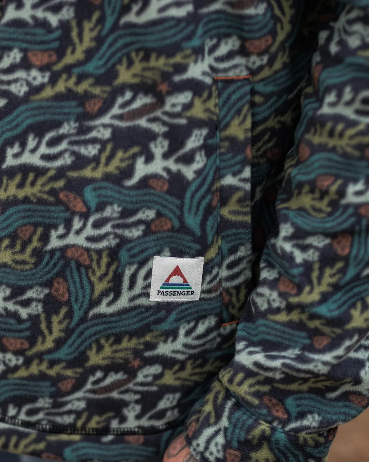 Shirts|Shirts|Passenger Maple Polar Recycled Fleece Shirt - Ocean Current Black OceanCurrentBlack
