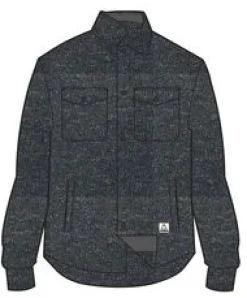 Shirts|Shirts|Passenger Maple Recycled Polar Fleece Long Sleeve Shirt - Navy Marl NavyMarl