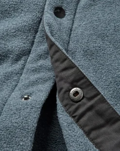 Shirts|Shirts|Passenger Maple Recycled Polar Fleece Long Sleeve Shirt - Navy Marl NavyMarl