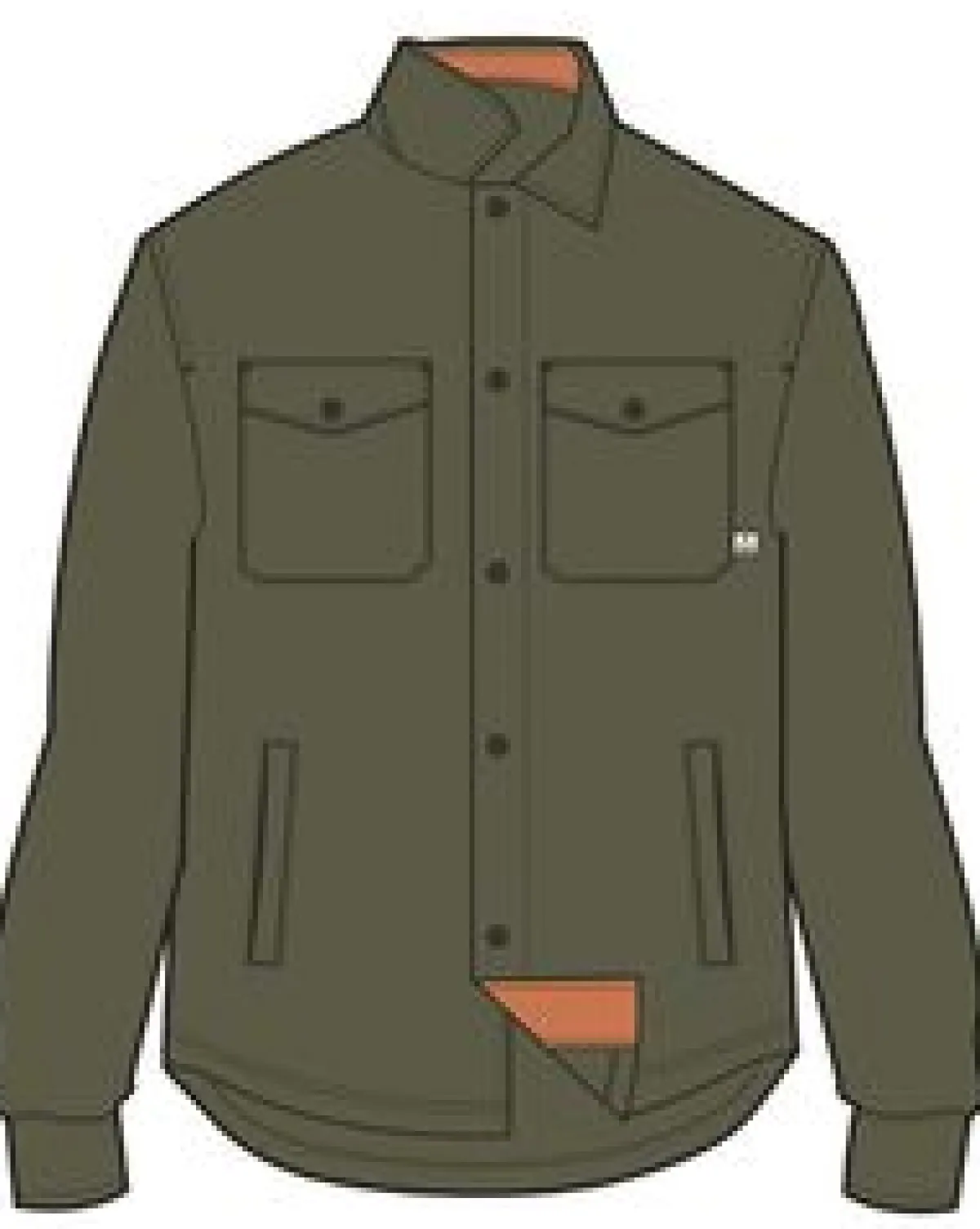 Shirts|Passenger Maple Recycled Polar Fleece Shirt - Khaki Green KhakiGreen