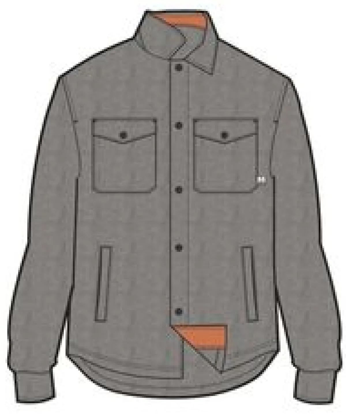 Fleece|Fleece|Passenger Maple Recycled Polar Fleece Long Sleeve Shirt - Gray Marl 2 GrayMarl2