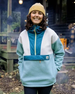 Fleece|Fleece|Passenger Maren Half Zip Recycled Sherpa Fleece - Arctic