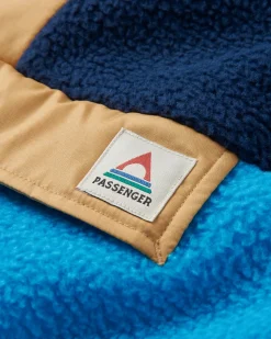 Fleece|Fleece|Passenger Maren Half Zip Recycled Sherpa Fleece - Bluejay