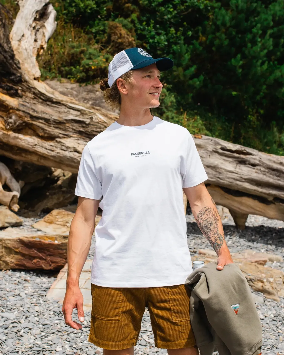 T-Shirts & Tank Tops|T-Shirts & Tank Tops|Passenger Maverick Recycled Cotton T-Shirt - White