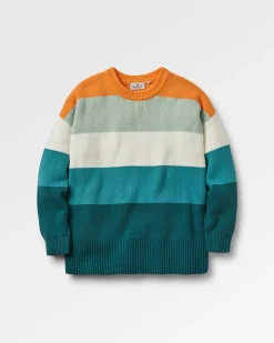Knitwear|Passenger Moments Oversized Organic Knitted Sweater - Multi Stripe MultiStripe