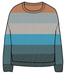 Knitwear|Passenger Moments Oversized Organic Knitted Sweater - Multi Stripe MultiStripe