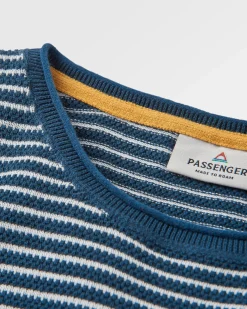 Knitwear|Sweaters|Passenger Muir Organic Knitted Sweater - Dark Denim DarkDenim