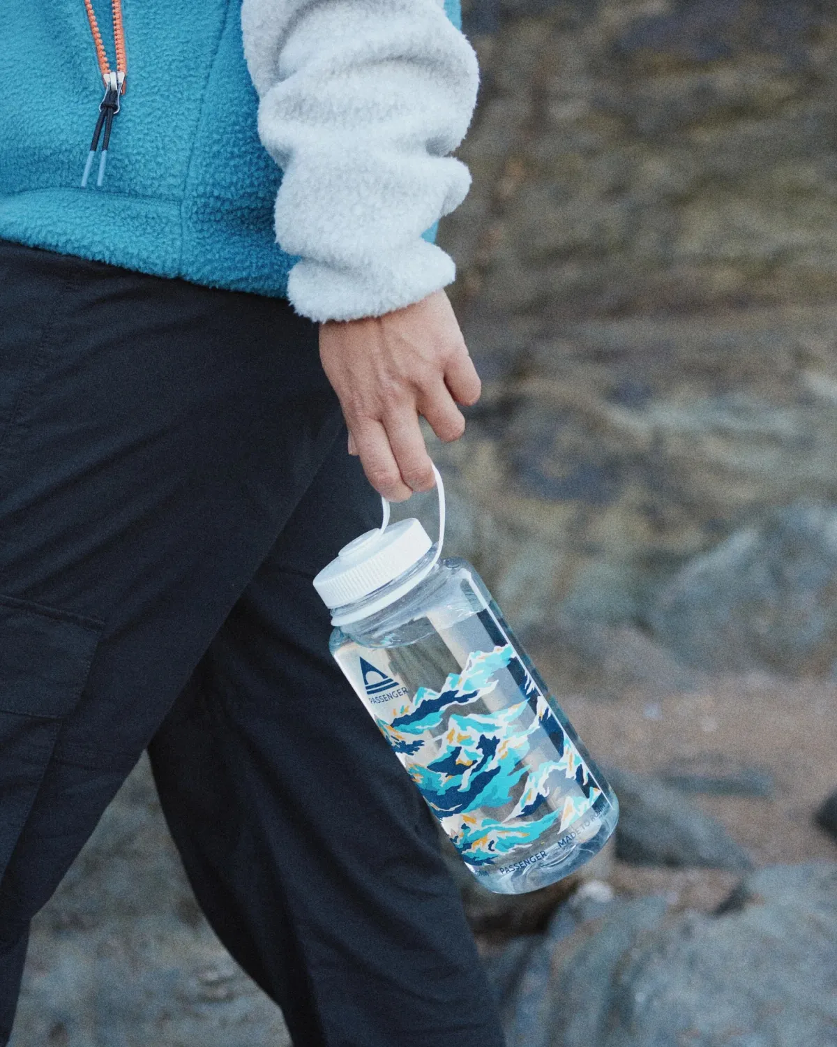 Outdoor Kitchenware|Passenger Nalgene 1L Wide Mouth Water Bottle - Winter Mountains WinterMountains