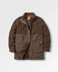 Fleece|Jackets|Passenger Nash Recycled Fleece Jacket - Coffee