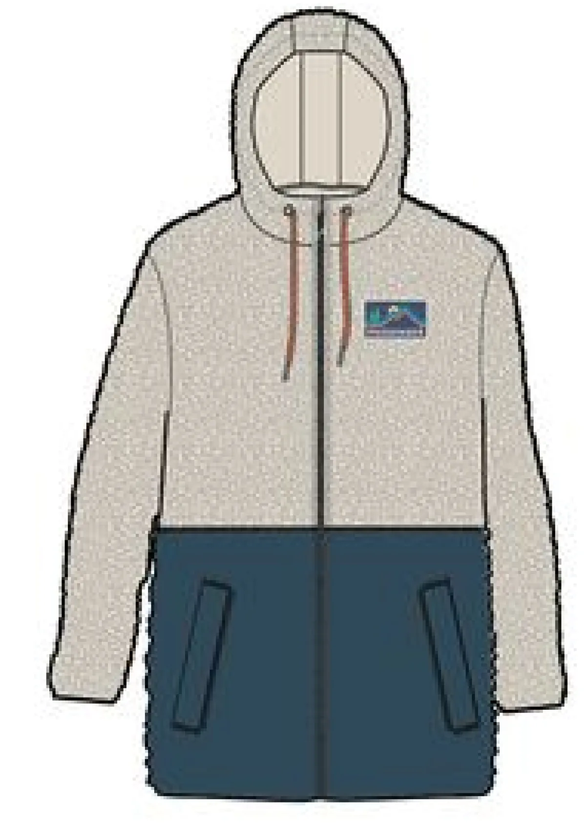 Fleece|Fleece|Passenger Nestling Recycled Polar-Lined Sherpa Fleece - Tidal Blue TidalBlue