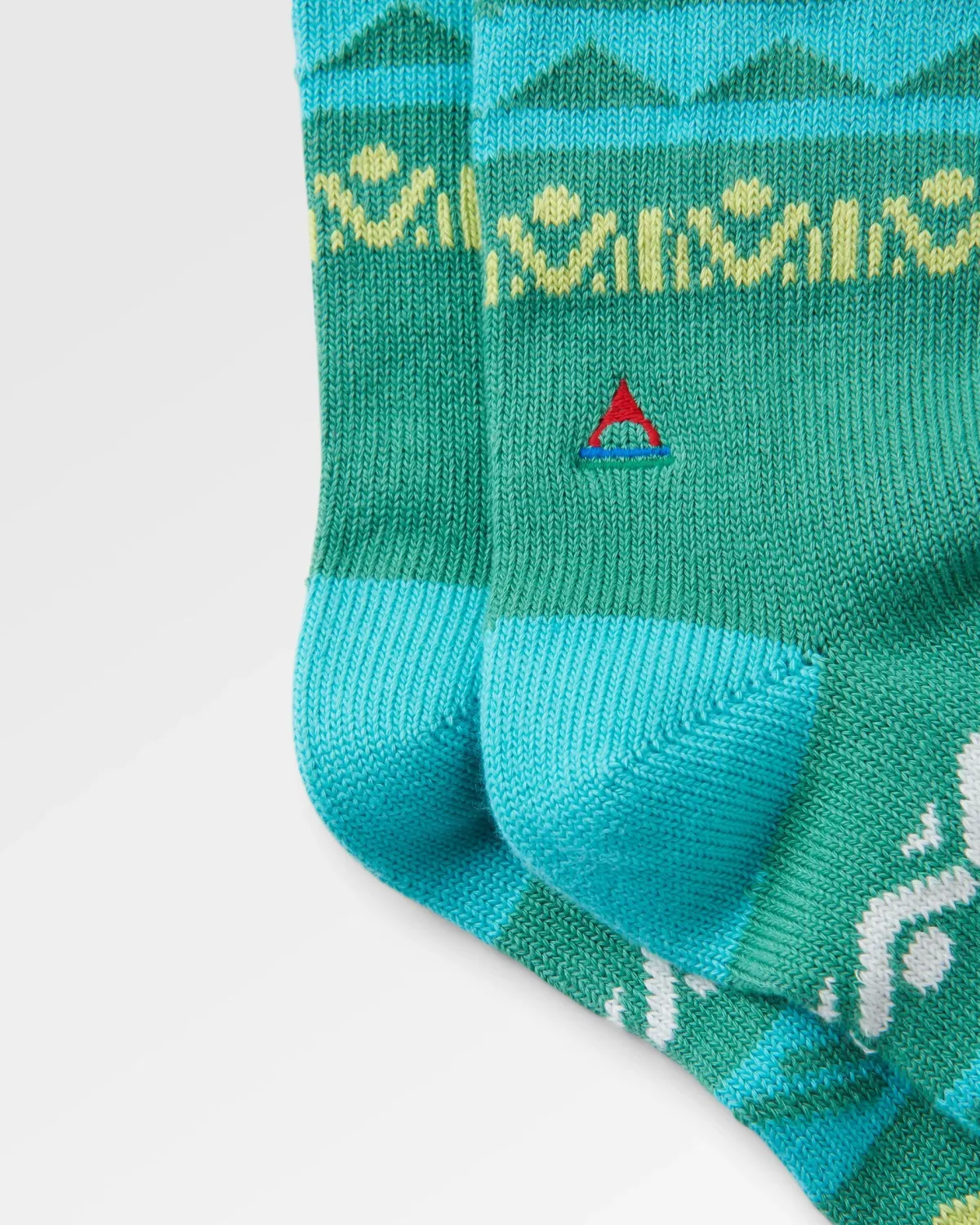 Socks|Passenger Nettle Organic Patterned Socks - Arctic