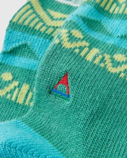 Socks|Passenger Nettle Organic Patterned Socks - Arctic