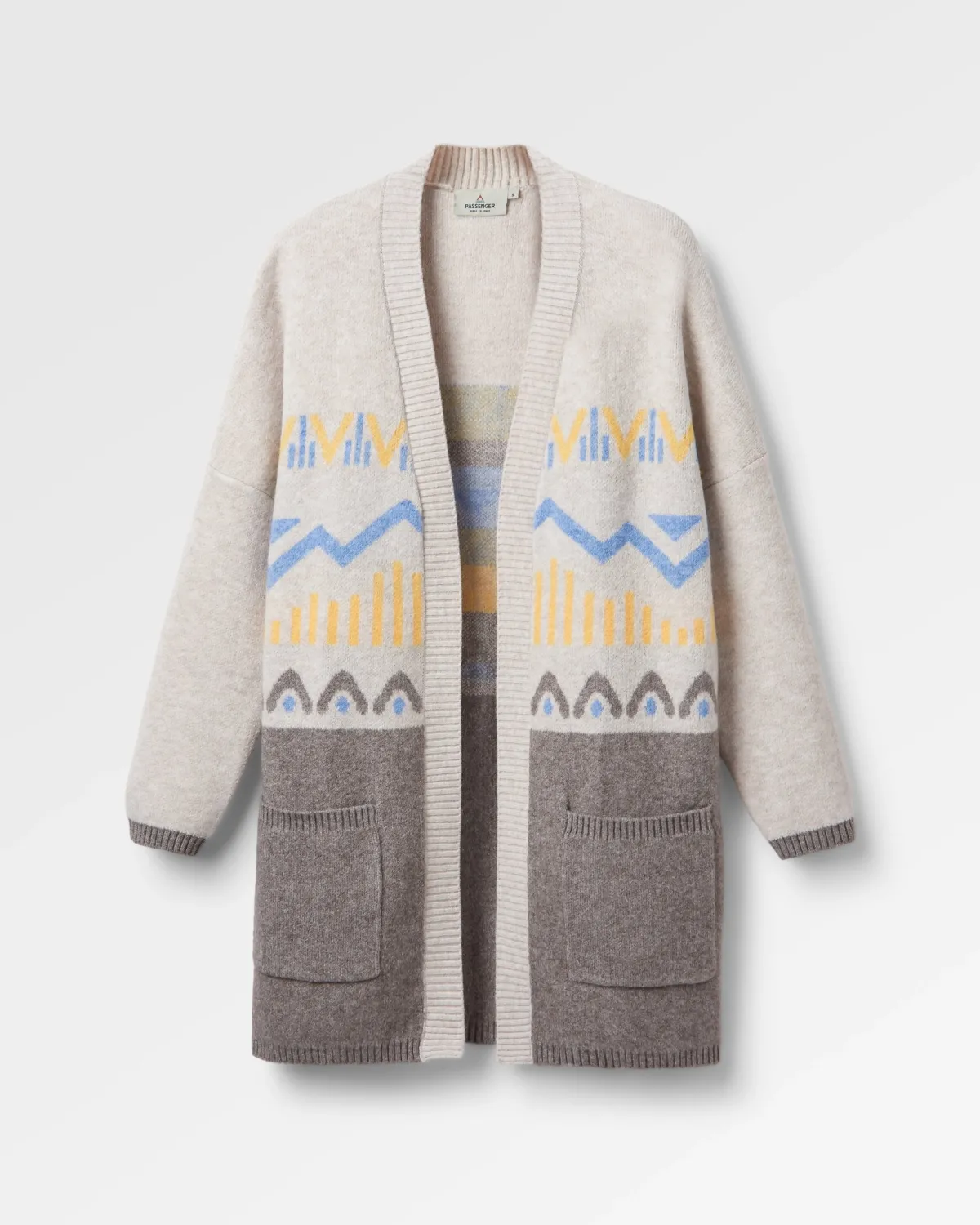 Knitwear|Sweaters|Passenger Nettle Recycled Knitted Cardigan - Birch