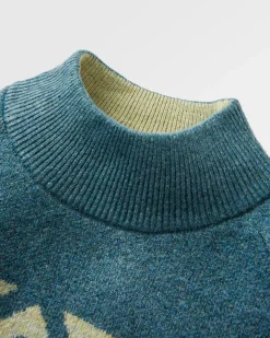 Knitwear|Sweaters|Passenger Nettle Recycled Knitted Sweater - Arctic