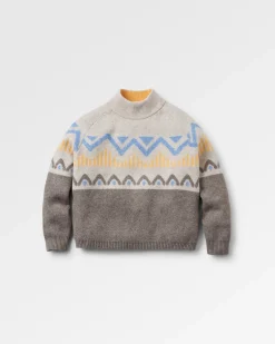 Knitwear|Sweaters|Passenger Nettle Recycled Knitted Sweater - Birch