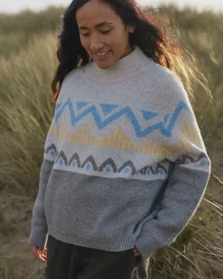 Knitwear|Sweaters|Passenger Nettle Recycled Knitted Sweater - Birch