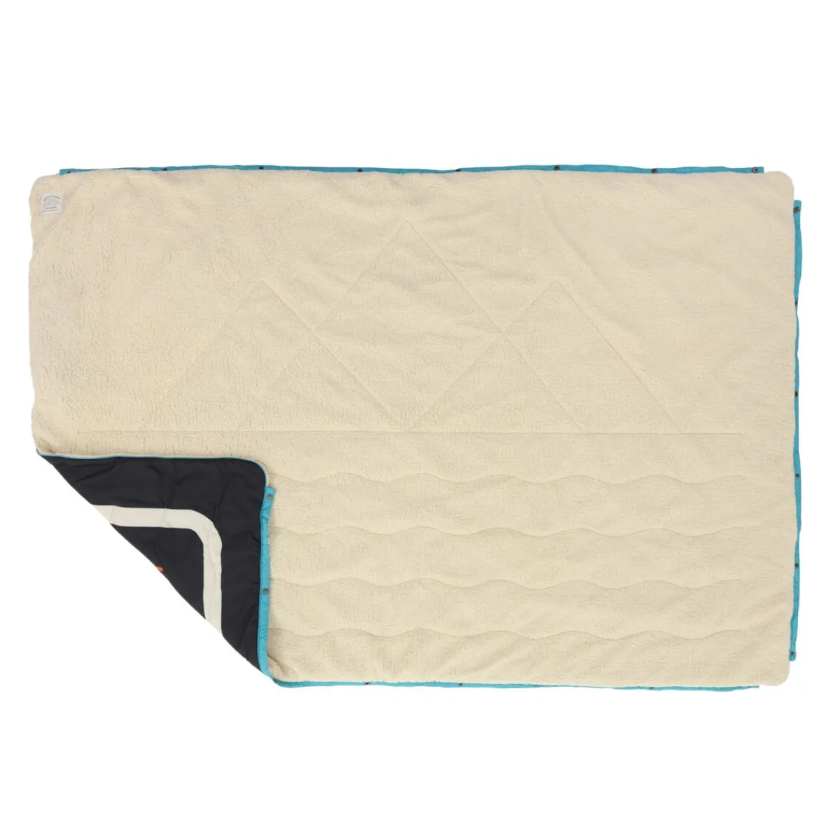Blankets|Blankets|Passenger Nomadic Recycled Sherpa Blanket - Black 'Nowhere Bound' Print Black'NowhereBound'Print