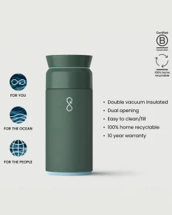 Outdoor Kitchenware|Passenger Ocean Bottle Brew Flask 350ml - Forest Green PassengerForestGreen