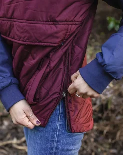 Insulated|Jackets|Passenger Ocean Recycled Insulated Half Zip Jacket - Windsor Wine WindsorWine