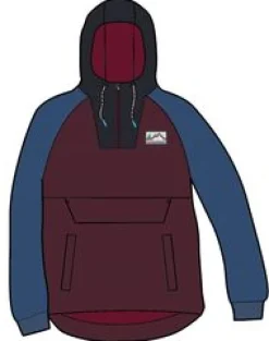 Insulated|Jackets|Passenger Ocean Recycled Insulated Half Zip Jacket - Windsor Wine WindsorWine