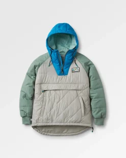 Jackets|Insulated|Passenger Ocean Recycled Insulated Half Zip Jacket - Pebble Gray PebbleGray