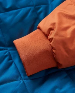 Jackets|Insulated|Passenger Oceanic Recycled Insulated Half Zip Jacket - Tidal Blue/Burnt Orange TidalBlue/BurntOrange