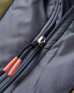 Jackets|Insulated|Passenger Oceanic Recycled Insulated Half Zip Jacket - Black/Khaki Green Black/KhakiGreen