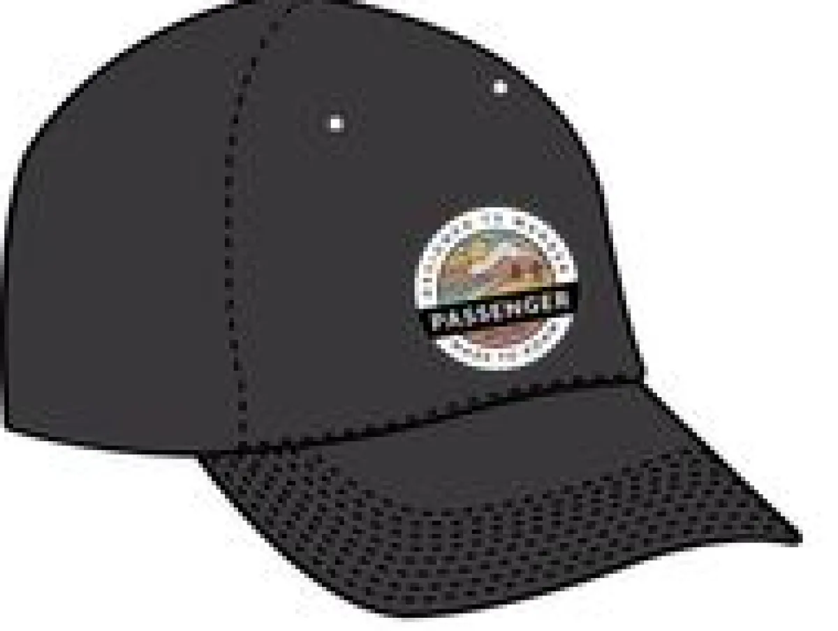 Caps & Hats|Caps & Hats|Passenger Odyssey Mesh Snapback Hat - Black