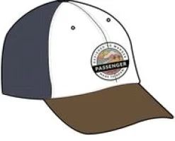 Caps & Hats|Caps & Hats|Passenger Odyssey Mesh Snapback Hat - Rich Navy/Rubber RichNavy/Rubber