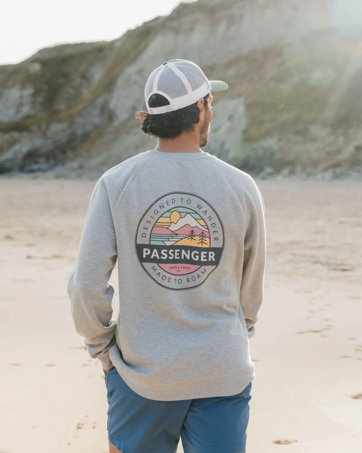 Sweatshirts|Hoodies & Sweatshirts|Passenger Odyssey Organic Cotton Sweatshirt - Mid Gray Marl MidGrayMarl