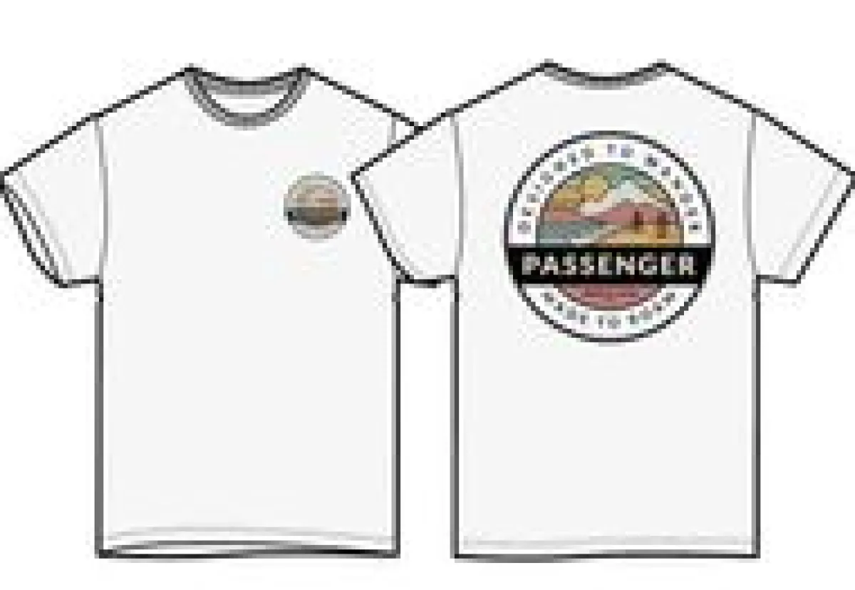 T-Shirts & Tank Tops|T-Shirts & Tank Tops|Passenger Odyssey Recycled Cotton T-Shirt - White