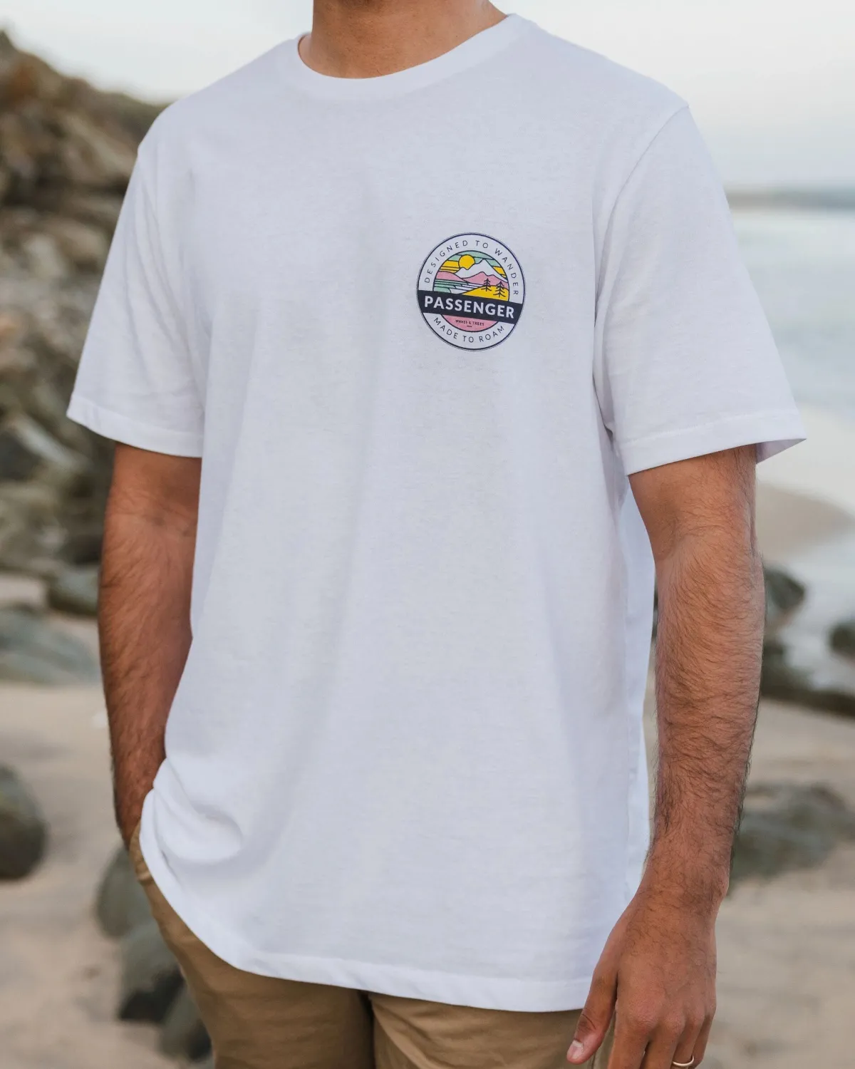 T-Shirts & Tank Tops|T-Shirts & Tank Tops|Passenger Odyssey Recycled Cotton T-Shirt - White