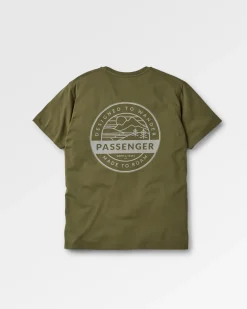 T-Shirts & Tank Tops|T-Shirts & Tank Tops|Passenger Odyssey Recycled Cotton T-Shirt - Khaki Green KhakiGreen