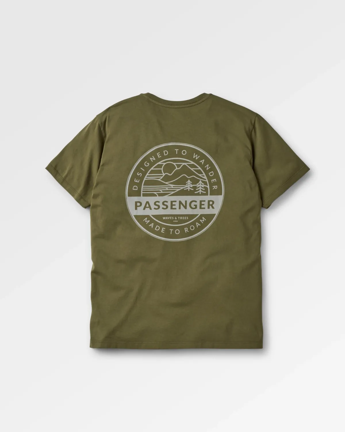 T-Shirts & Tank Tops|T-Shirts & Tank Tops|Passenger Odyssey Recycled Cotton T-Shirt - Khaki Green KhakiGreen