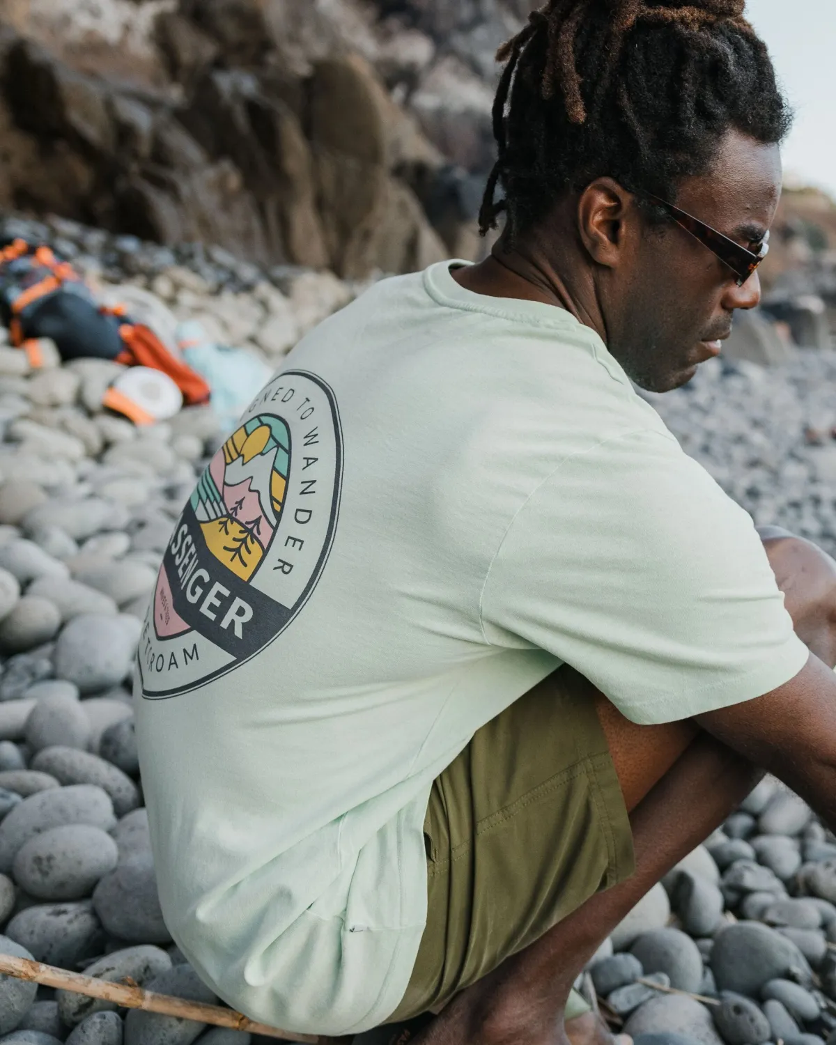 T-Shirts & Tank Tops|T-Shirts & Tank Tops|Passenger Odyssey Recycled Cotton T-Shirt - Surf Spray SurfSpray