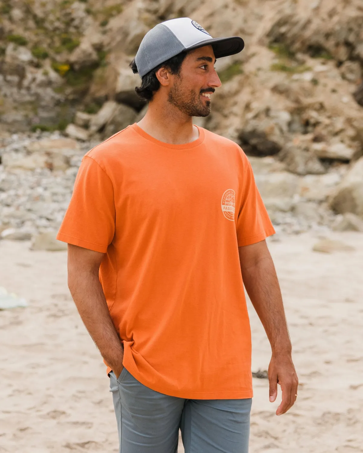 T-Shirts & Tank Tops|T-Shirts & Tank Tops|Passenger Odyssey Recycled Cotton T-Shirt - Burnt Orange BurntOrange
